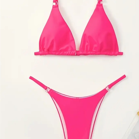 MIAMI SWIM FLORESCENT pink bathing suit 👙 - Picture 5 of 8